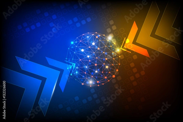 Fototapeta vector digital abstract background