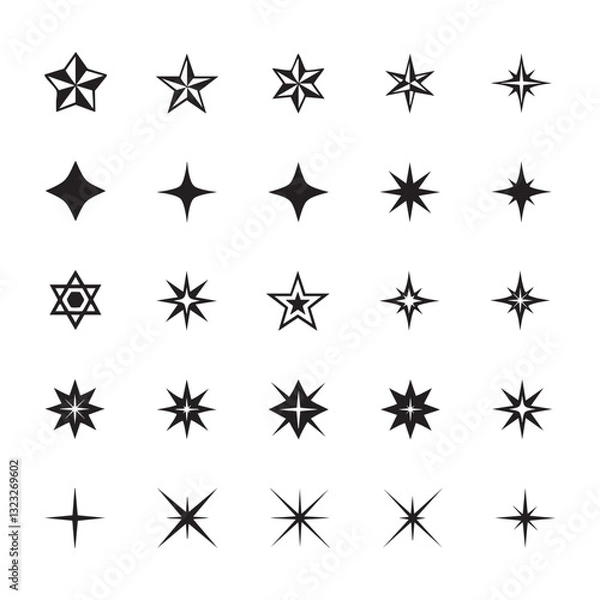 Obraz Abstract Spark Icon for Branding and Marketing Materials