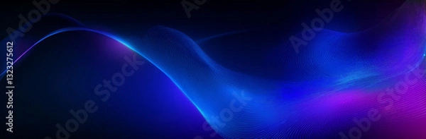 Obraz abstract technology particles lines mesh background
