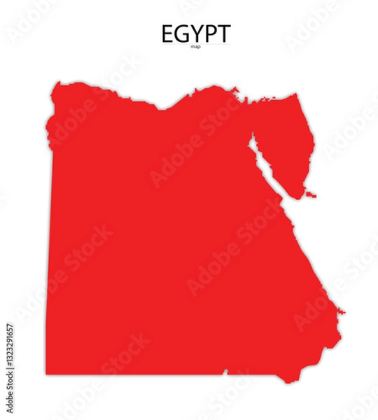 Obraz egypt in red colour and with trasparent background