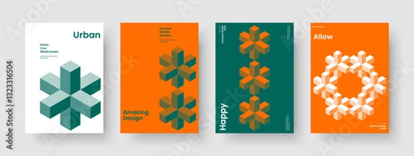 Fototapeta Abstract Book Cover Layout. Isolated Flyer Design. Modern Banner Template. Poster. Business Presentation. Background. Report. Brochure. Catalog. Leaflet. Portfolio. Handbill. Advertising