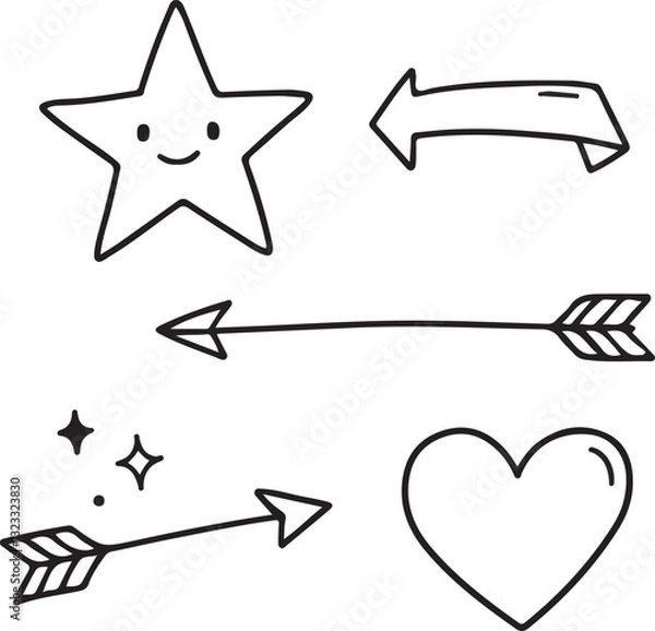 Obraz set of vector arrows