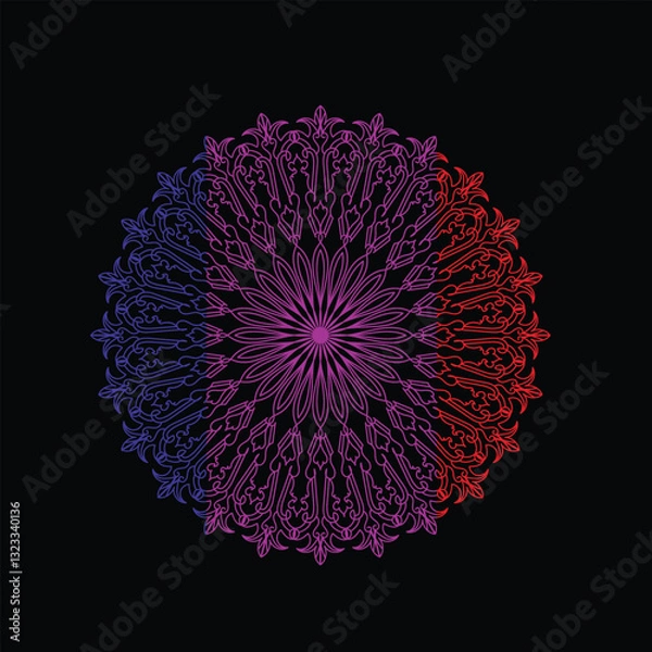 Obraz abstract background with round shapes