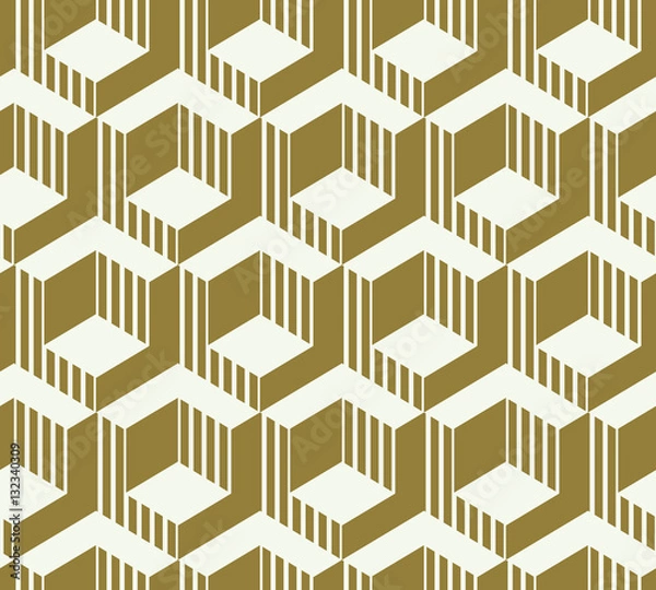 Fototapeta Graphic simple ornamental tile, vector repeated pattern made usi