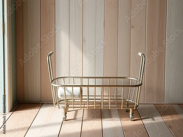 Fototapeta Diagonal Shower Caddy, Matte Finish, Rustic Attic Style