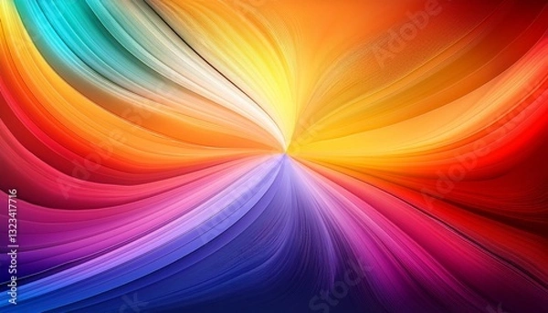 Fototapeta vibrant abstract background with radiant colors and smooth gradient design