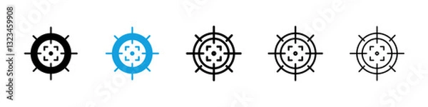 Fototapeta Gun target icons vector set for web designs