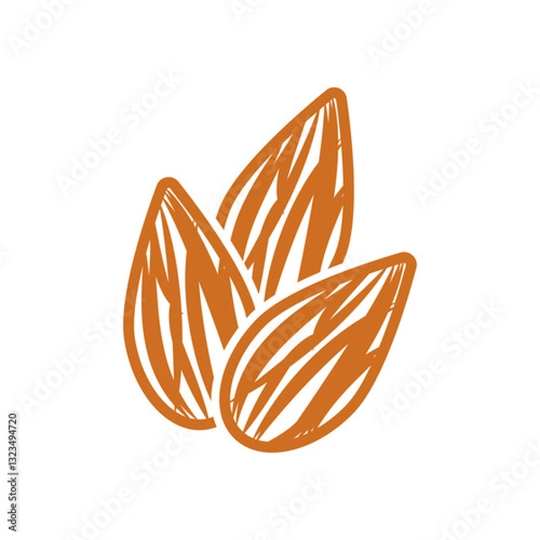 Obraz almond icon vector design symbol templates