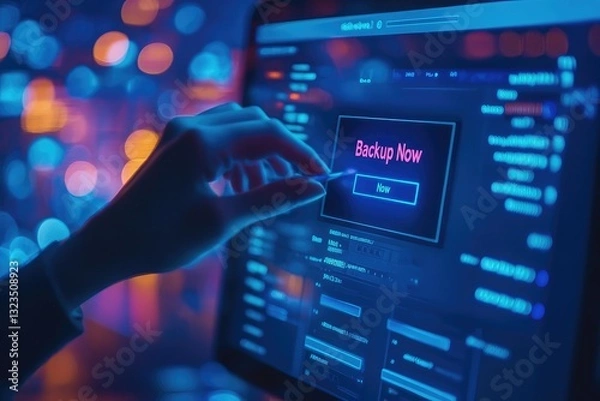 Fototapeta clicking "Backup Now".