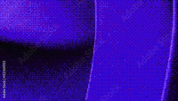 Fototapeta Digital Pixel Halftone Design Background