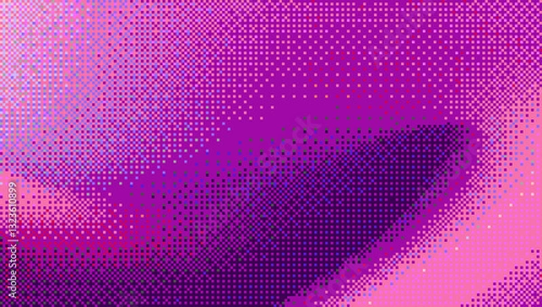 Obraz Purple Gradient Pixel Dot Raster Background