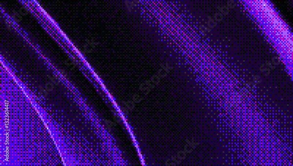 Obraz Purple Pixel Halftone Abstract Texture Background