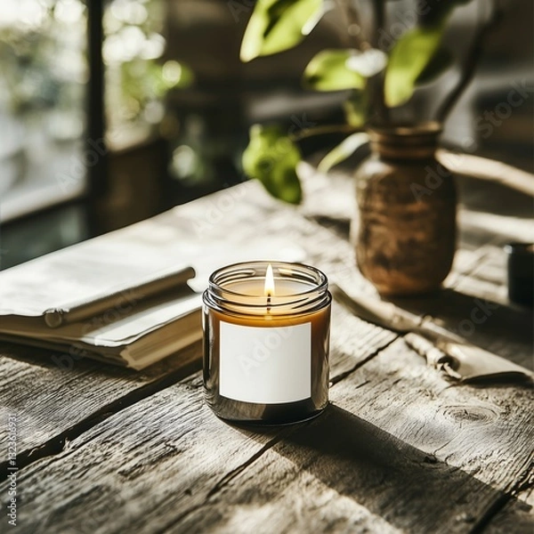 Fototapeta Candle Jar Mockups Candle Mockup Bundle PSD Soy Candle Mockup Custom Candle Mockups POD Candle Template JPEG Mockup for Candles