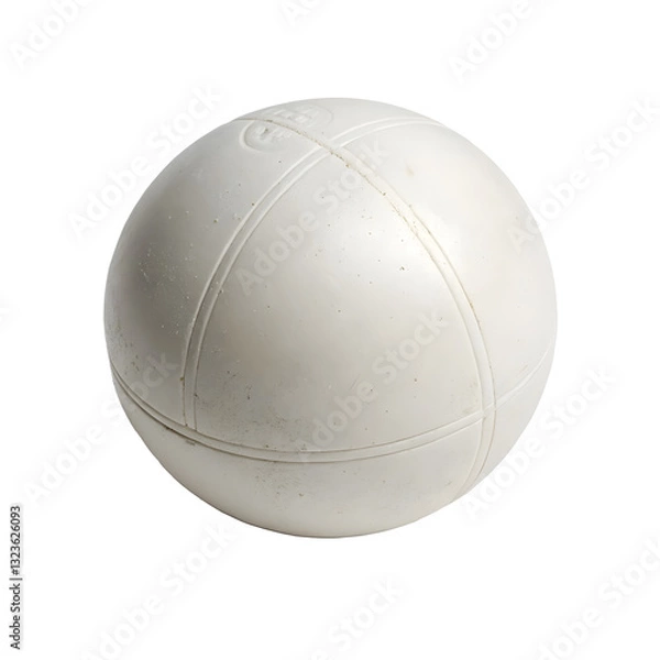 Fototapeta white lacrosse ball with smooth surface, commonly used in sports. This durable ball is essential for practice and gameplay, showcasing its importance in athletic training