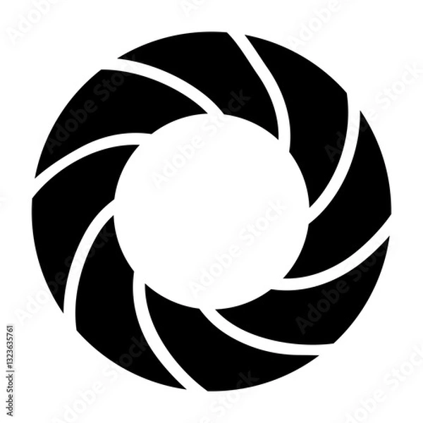 Obraz Simit Vector Glyph Icon Design