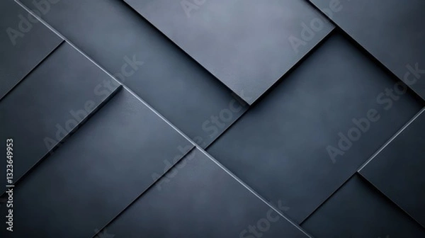 Fototapeta A textured background featuring overlapping dark panels, creating a modern and sleek design.