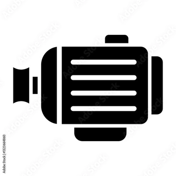Obraz Alternator Vector Glyph Icon Design