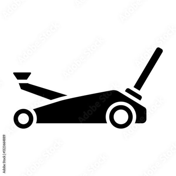 Obraz Car Jack Vector Glyph Icon Design