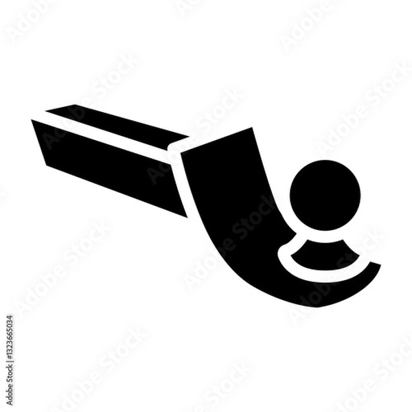 Obraz Tow Hitch Vector Glyph Icon Design