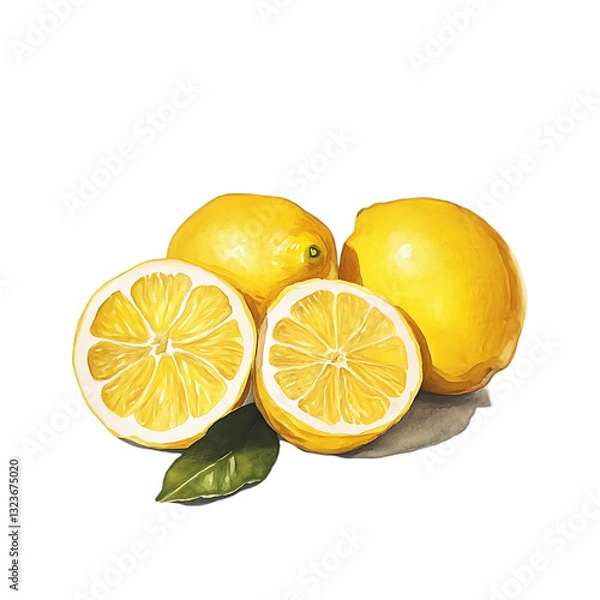 Obraz Fresh Lemons: Juicy & Zesty