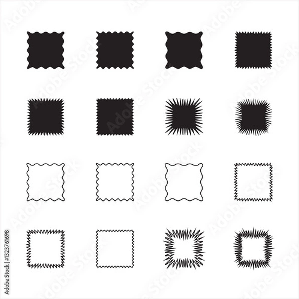 Obraz Geometric Shape Icons for Websites, Apps, and Presentations