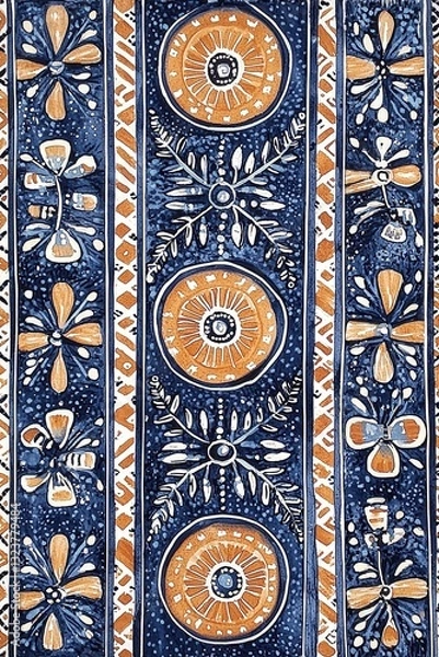 Fototapeta Bohemian elements pattern