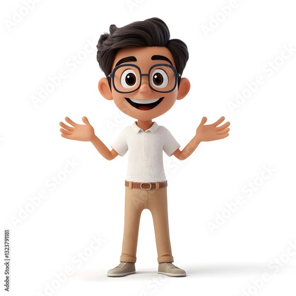 Obraz 3d cartoon man