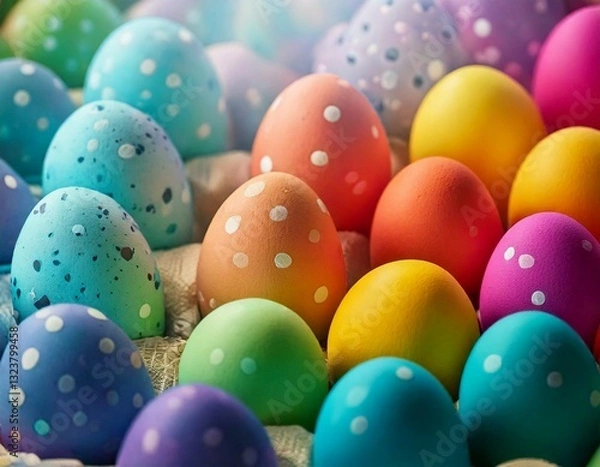 Obraz The Brilliance of Easter Eggs Coloring Spring