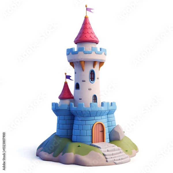 Obraz 3d cartoon castle