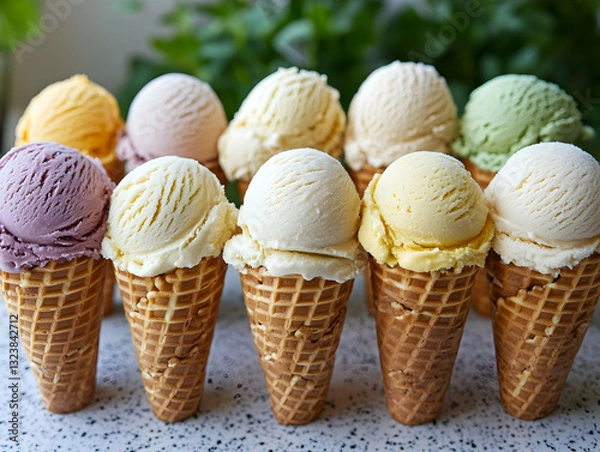 Obraz Assorted ice cream cones (1)