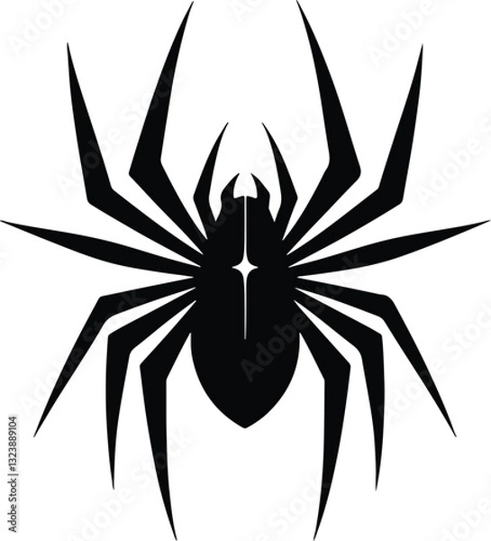 Obraz Black Spider - Vector Art