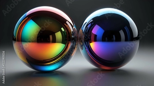 Obraz colorful glass balls