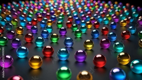 Obraz christmas lights background