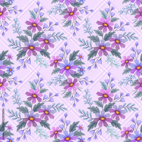 Fototapeta Flowers pattern1440