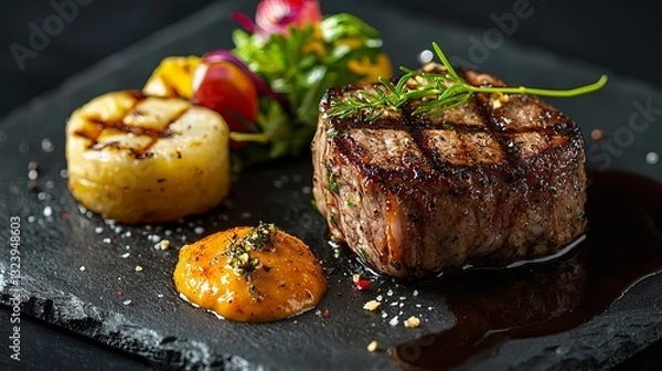 Obraz Grilled Meat Close Up