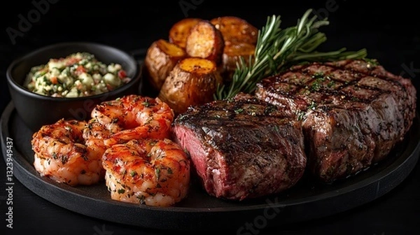 Obraz Grilled Meat Close Up