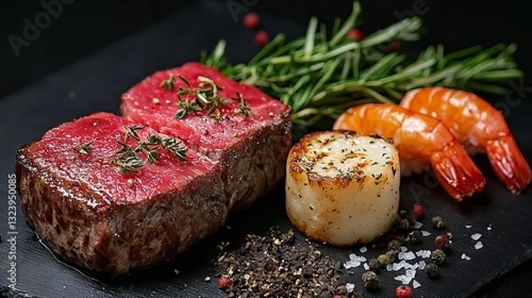 Obraz Grilled Meat Close Up