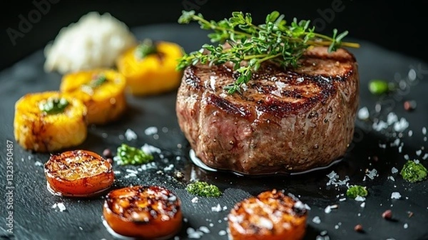 Obraz Grilled Meat Close Up