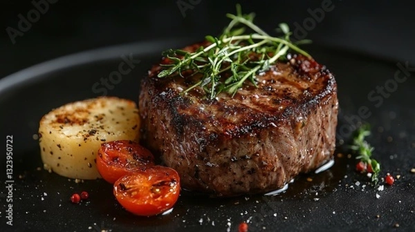 Obraz Grilled Meat Close Up