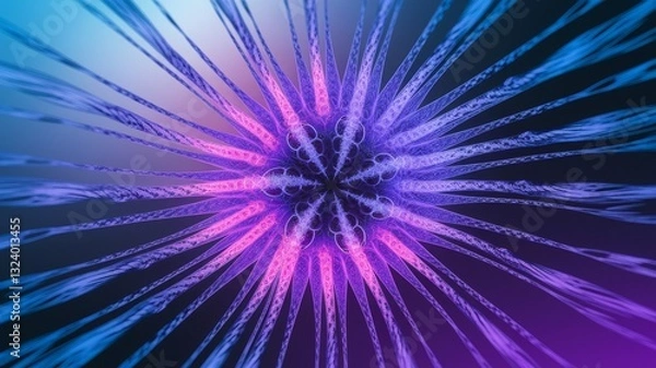 Obraz Electric web explosion with high detail