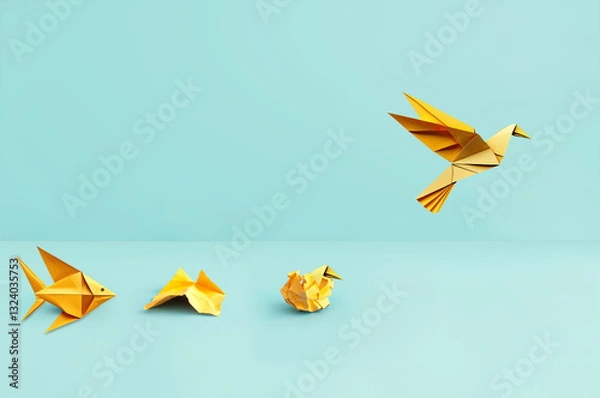 Obraz Bird flight success concept