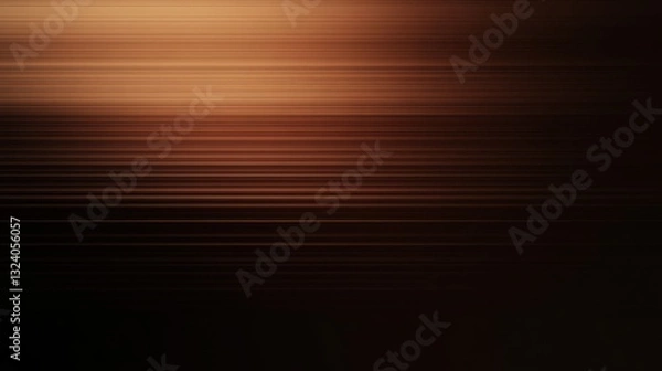 Fototapeta Abstract Brown Horizon: A Study in Lines and Light
