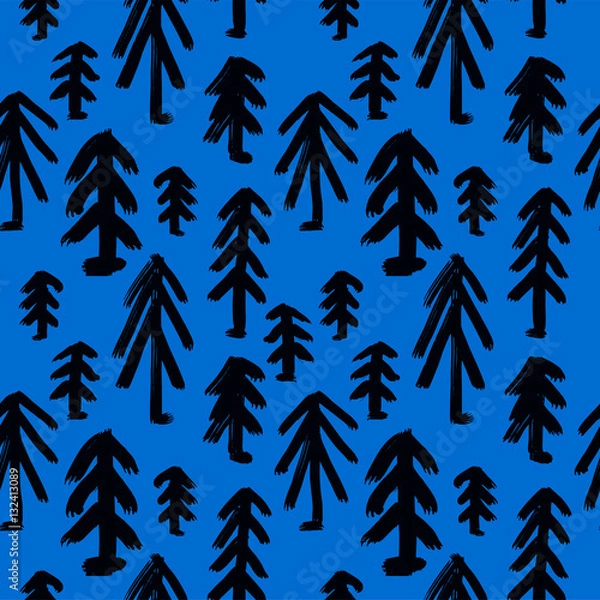 Obraz Vector hand drawn illustration with cote colorfull elephants