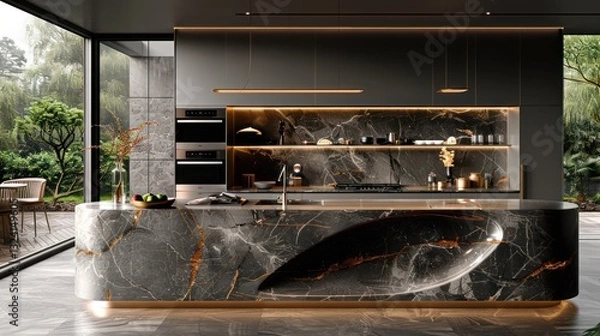 Obraz A luxury characterized by clean lines, organized composition, and a focus on the essentials.