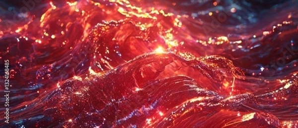 Obraz red christmas background