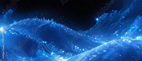 Obraz blue abstract background