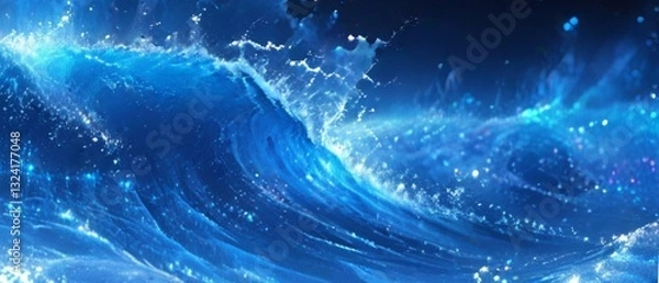 Obraz blue abstract background