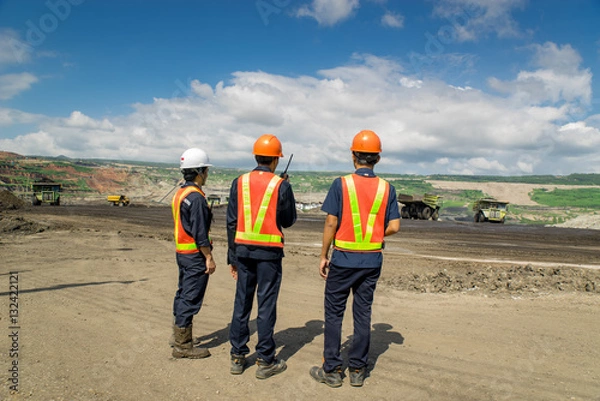 Obraz Engineer People in Coal Mining