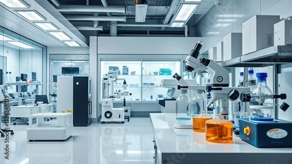 Fototapeta Advanced Lab Equipment - Pioneering Research