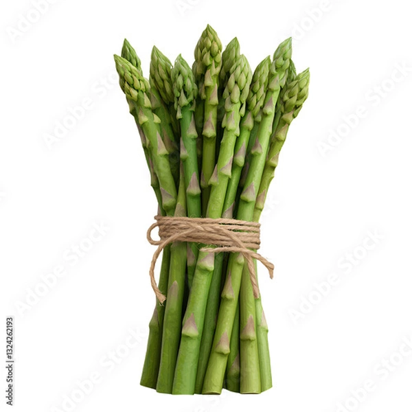 Fototapeta Fresh Organic Green Asparagus Bundle – Healthy Vegetable for Cooking & Nutrition